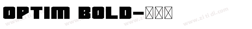 Optim Bold字体转换